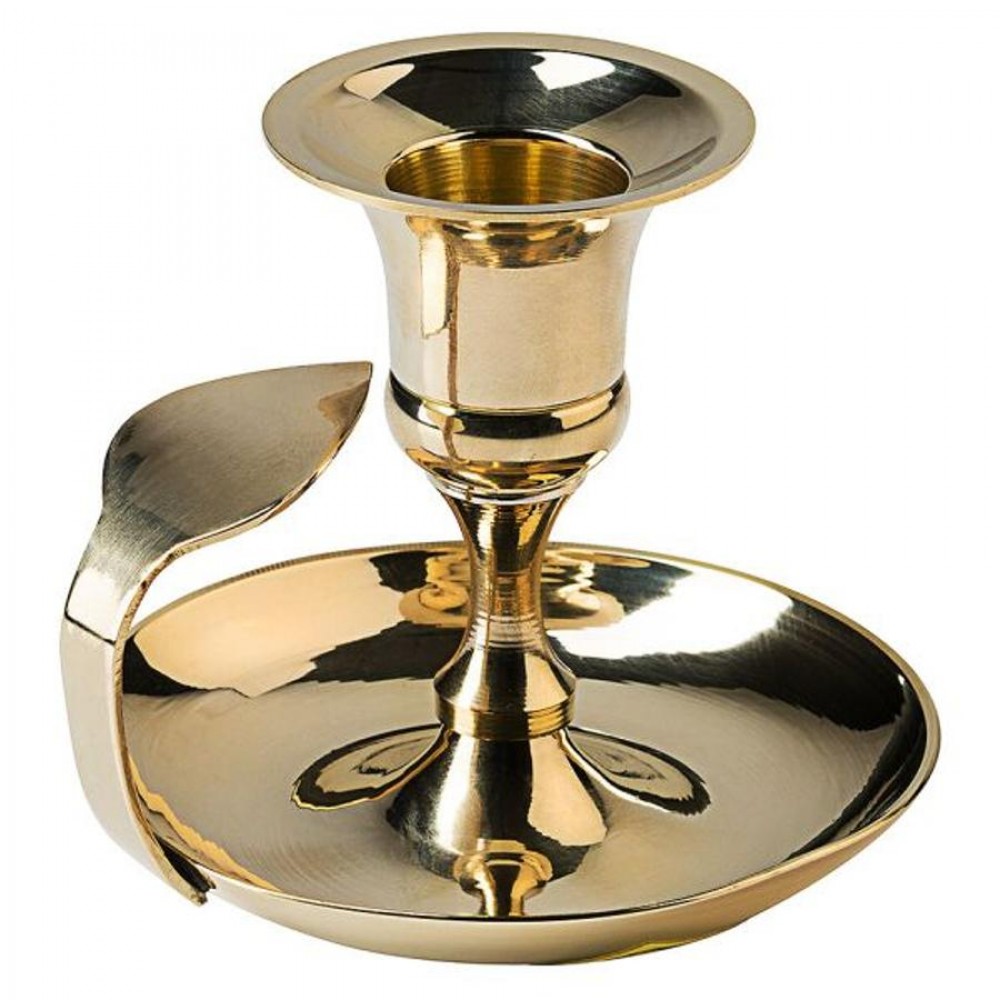 Sárgaréz gyertyatartó 9 x 7,5 cm