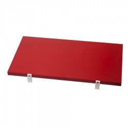 Vágólap * piros * 50 x 30 x 1,5 cm * ütköző fülekkel