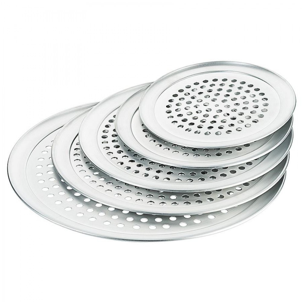 Perforált pizzaforma alumíniumból 25,5 cm