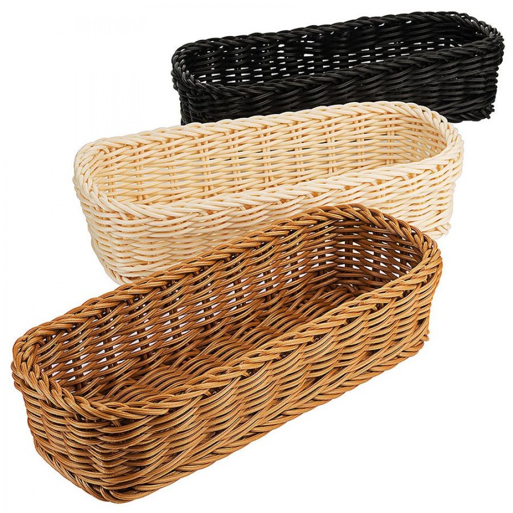 Evőeszköz kosár 28 x 12 cm fekete * mosható *