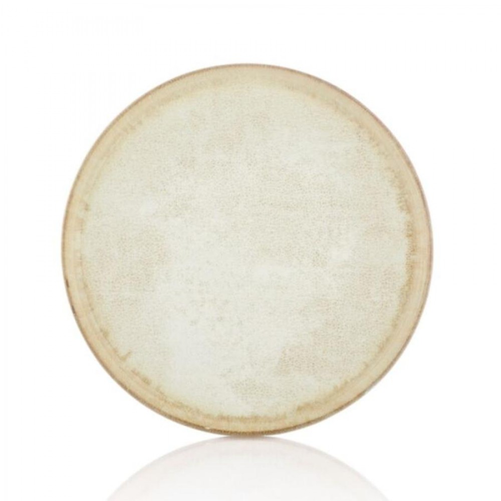 Smooth vegan terítéktányér 25 cm, sárga