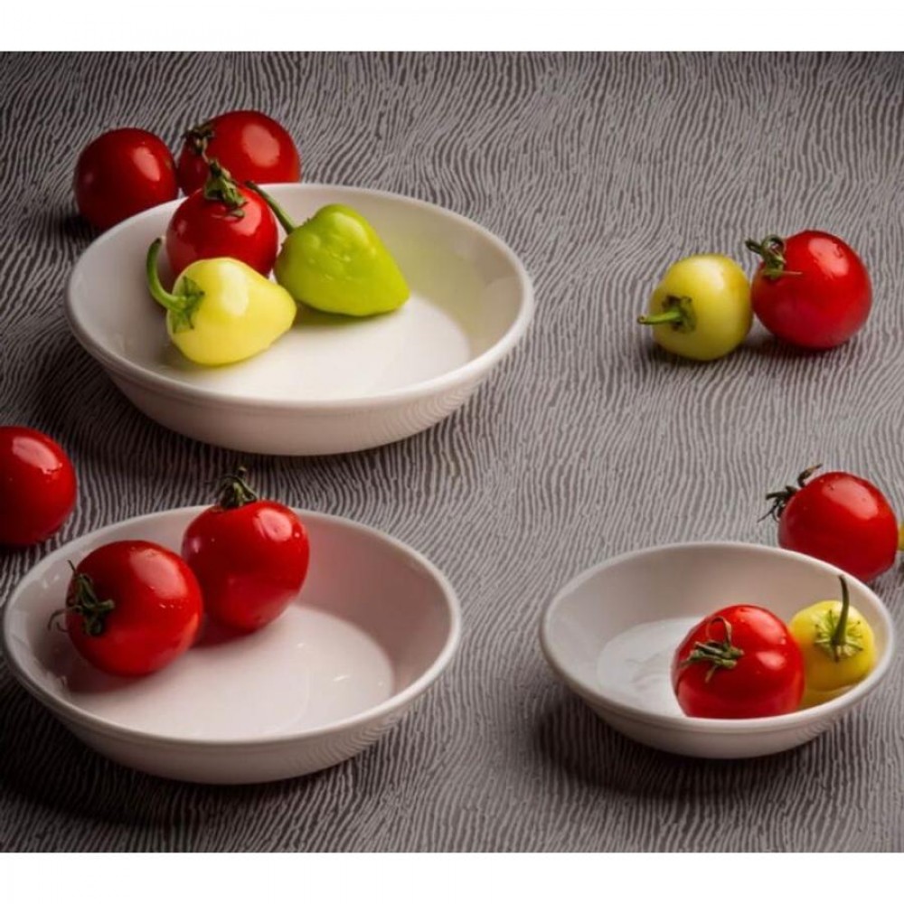 Smooth vegan tál 18 cm, fehér