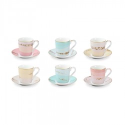 myCOFFEE eszpr.csésze tányér.,6db,Romanc