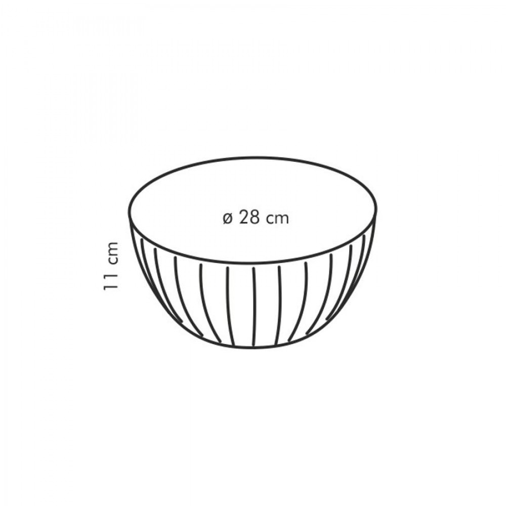 DELÍCIA Műanyag tál o 28 cm, 5.0 l, feh