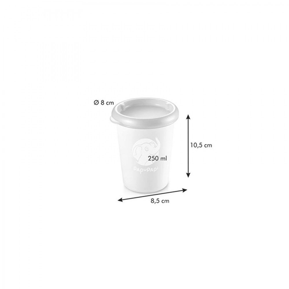 PAPU PAPI ételt.doboz,250 ml,2 db,rózsa.