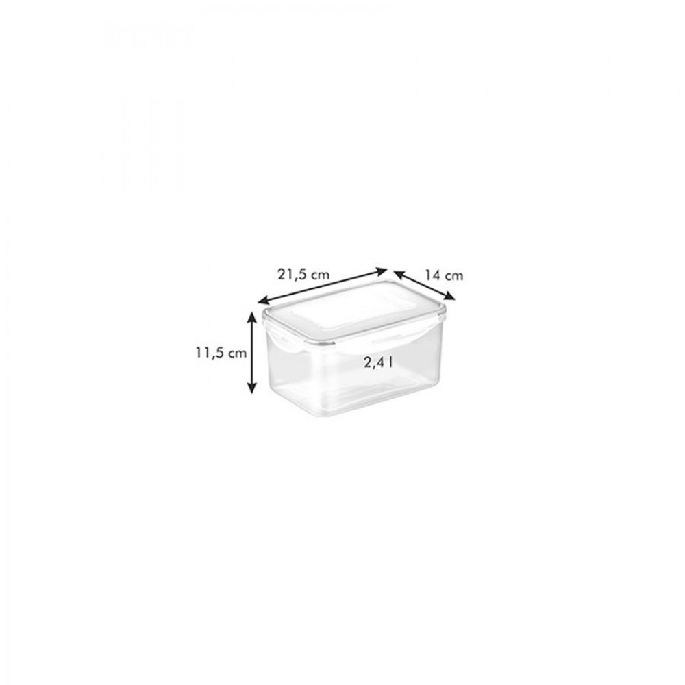 FRESHBOX ételtároló doboz, 2,4 l, mély