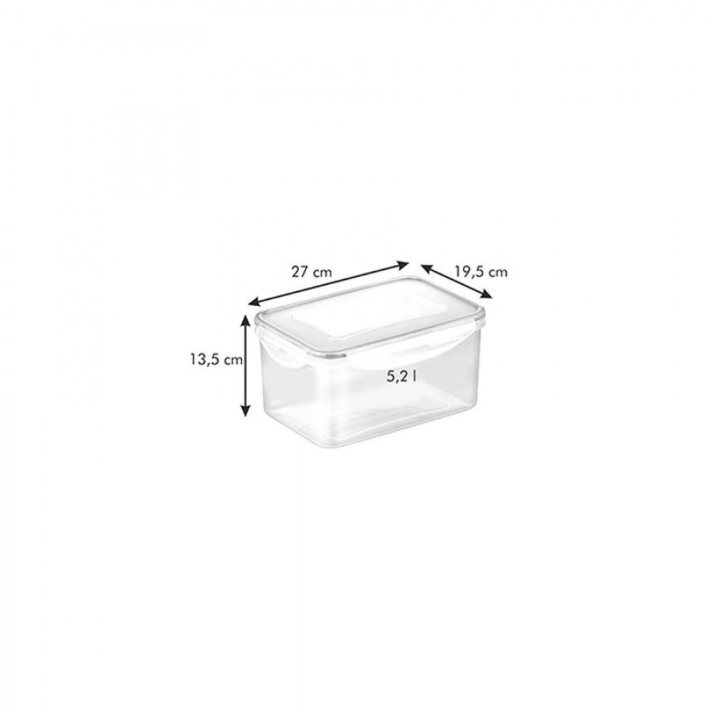 FRESHBOX ételtároló doboz 5,2 l, mély