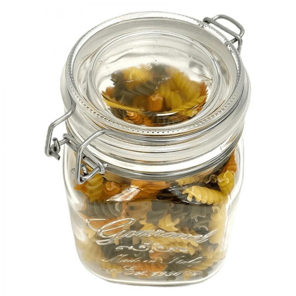 Gourmet csatos befőttesüveg, tömítéssel, 1000 ml