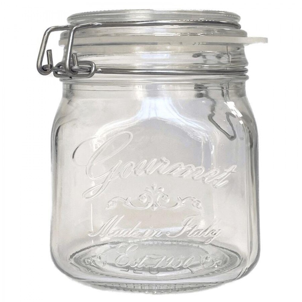 Gourmet csatos befőttesüveg, tömítéssel, 750 ml