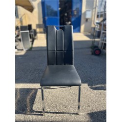 Beltéri szék, fekete műbőr