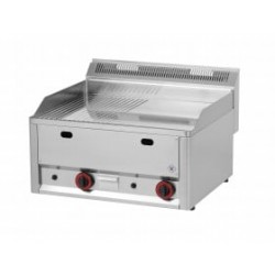 RM GASTRO GÁZÜZEMŰ ASZTALI ROSTLAP/SIMA, BORDÁZOTT, KRÓMOZOTT FE