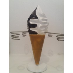 Asztali forgó fagylaltkínáló (csoki-vanília) (CR-43S)