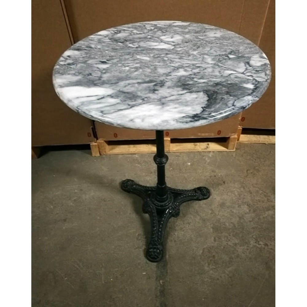 Kültéri kör alakú márványasztal szimpla (60 cm x 73 cm)