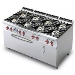 LOTUS 8 NYÍLTLÁNGOS GÁZTŰZHELY  GN 3/1 GÁZOS SÜTŐVEL+ SEMLEGES T