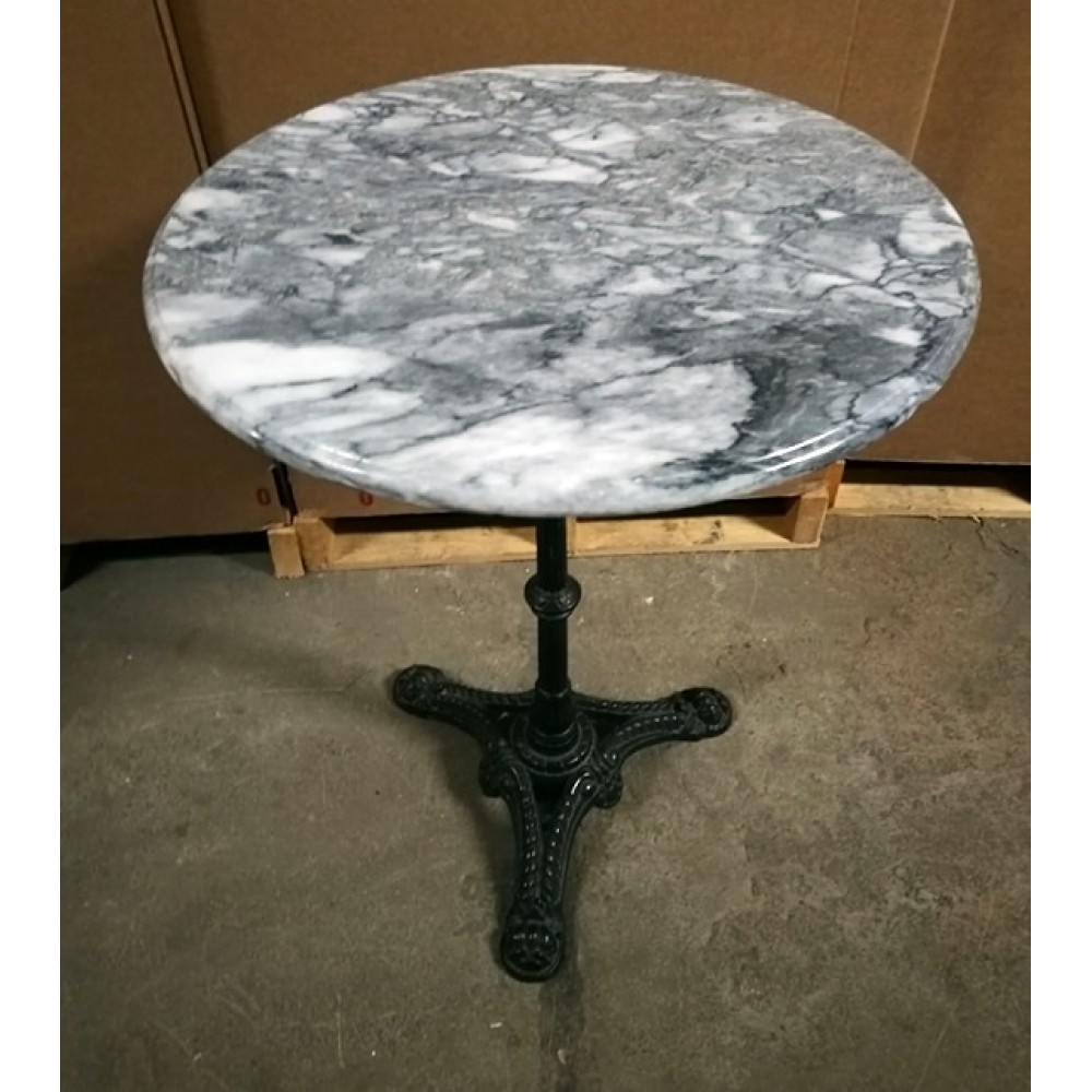 Kültéri kör alakú márványasztal szimpla (60 cm x 76 cm)