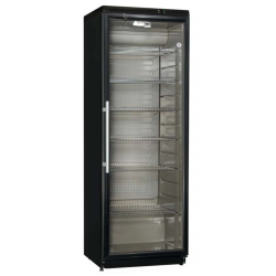 Whirlpool üvegajtós hűtőszekrény 350L, fekete